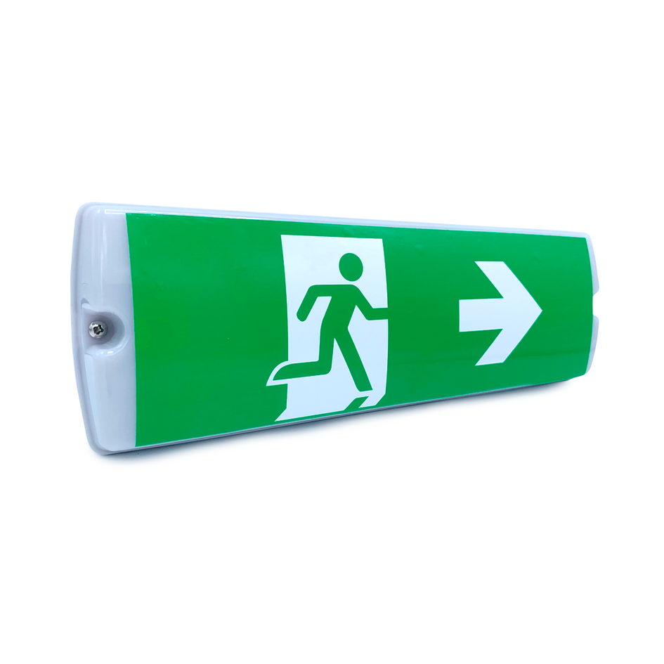 Luminaire de secours de 3 watts avec couvercle blanc laiteux, série OTG-KL