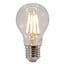 Ampoule filament LED dimmable 4,5 et 7 watts, verre transparent