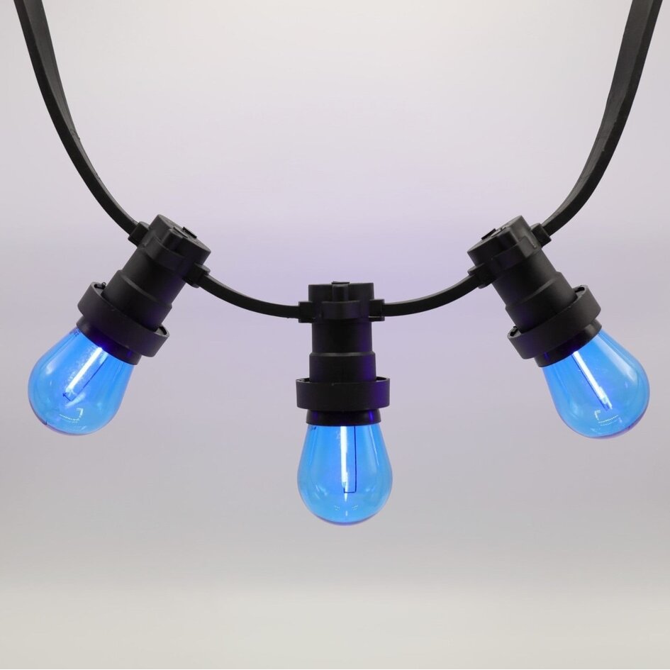 Ampoule LED guinguette, bleu,  à filament, 1 watt
