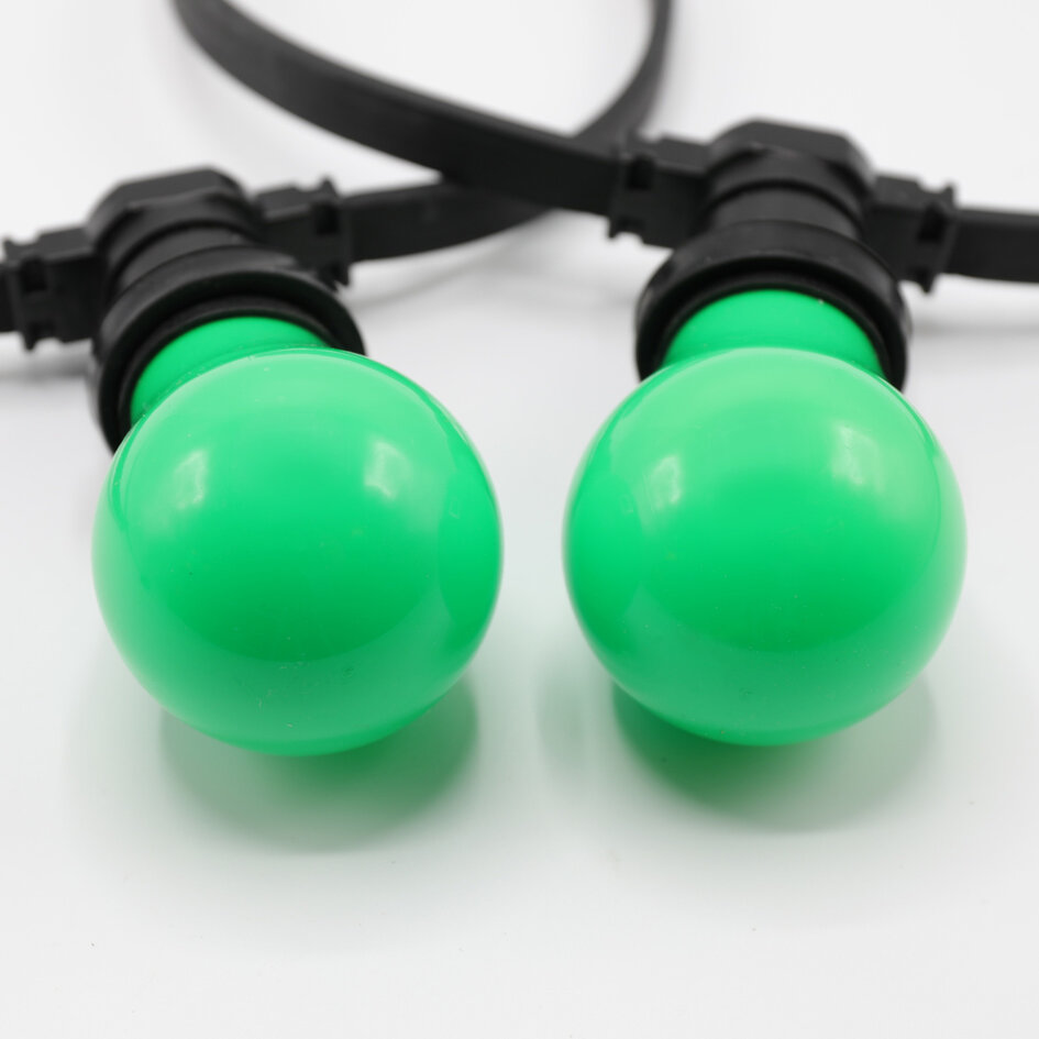 Ampoule guinguette LED verte, 2 & 5 watts, grande enveloppe, Ø60