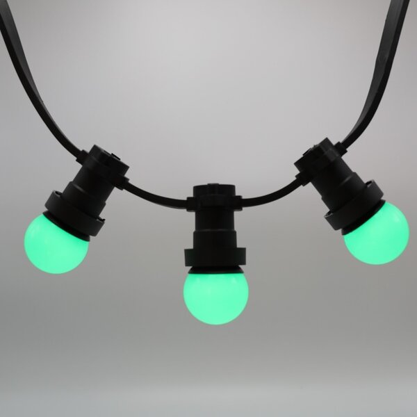 Ampoule sphérique verte 1 watt à coque standard Ø45 mm