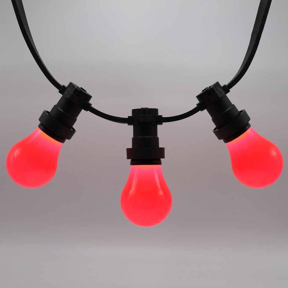 Ampoule LED guinguette rouge, 2 & 5 watts, grande enveloppe, Ø60