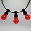 Ampoules rouges 1 watt à grande coque transparente Ø60 mm