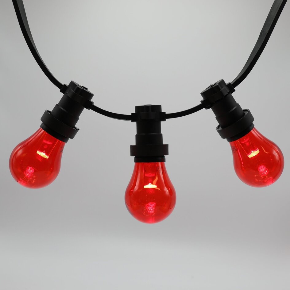 Ampoules rouges 1 watt à grande coque transparente Ø60 mm