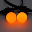 Ampoule sphérique orange 1 watt à coque standard Ø45 mm