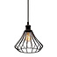 Lampe suspendue Kiki avec lampe à spirale 5W, verre ambré, 1800K, Ø60