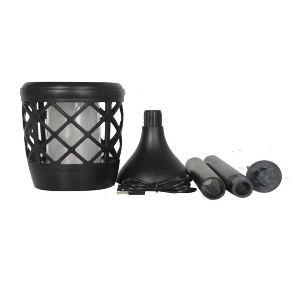 Lampe de table solaire 2W avec effet de flamme