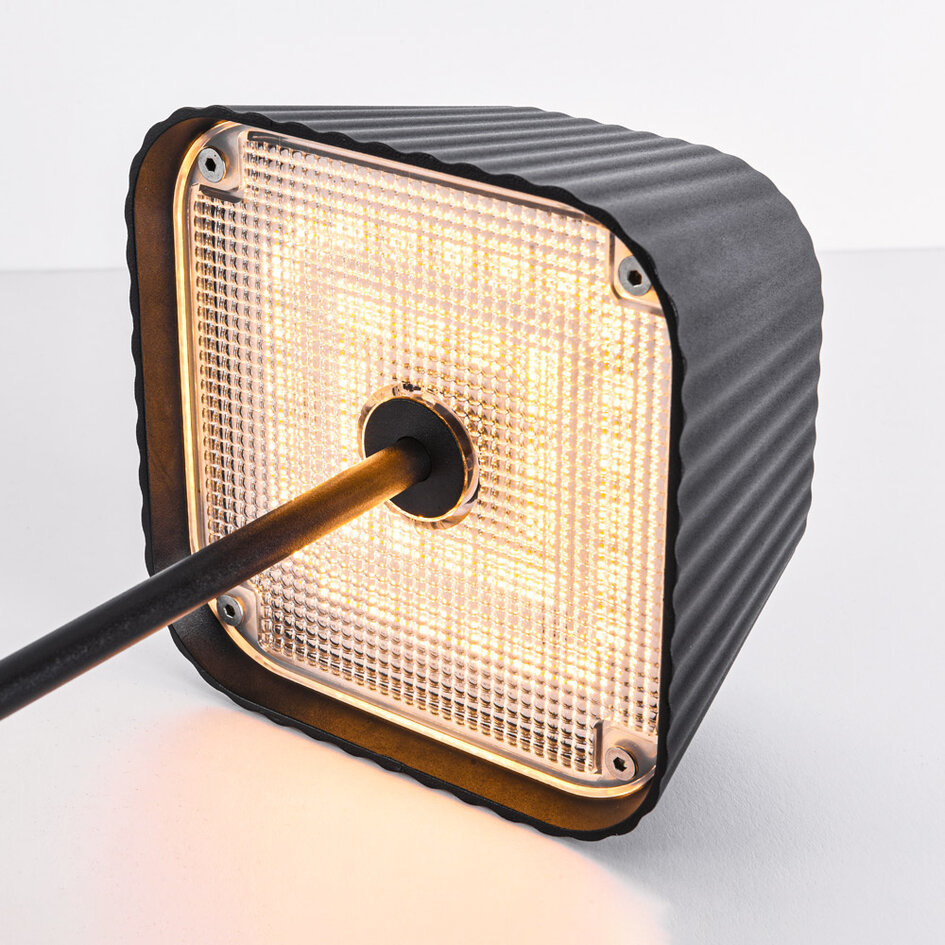 Lampe de table rechargeable et dimmable Mylo - noir mat