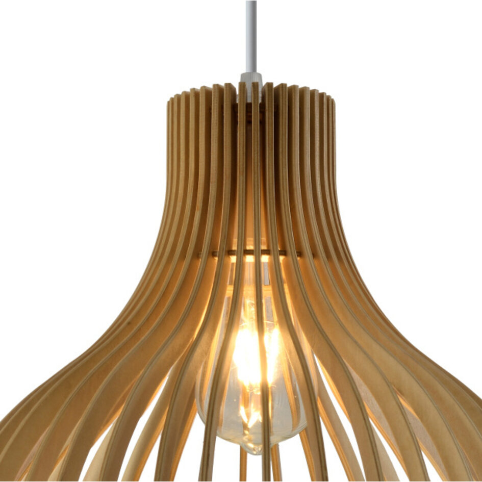2ème chance : Lampe suspendue en bois Hanoi
