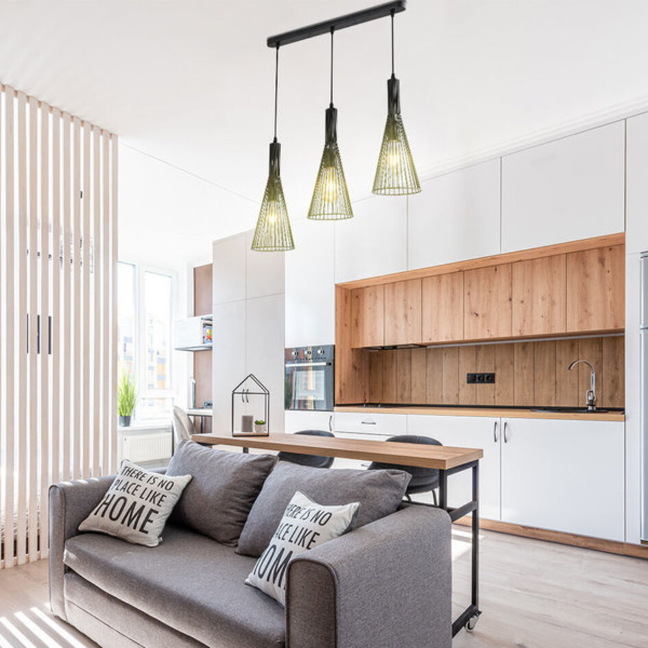 2ème chance : Lampe suspendue métal noir 3 lumières Sofia