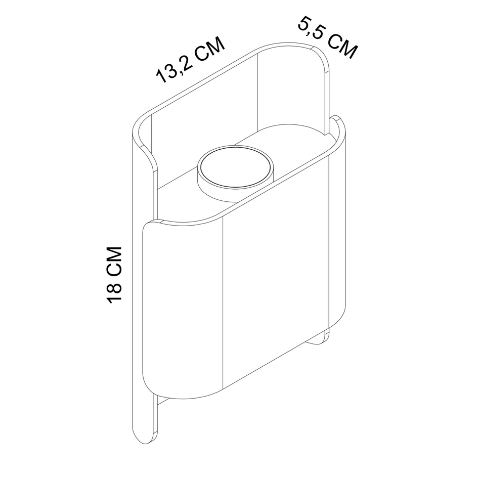 Applique d'extérieur noire - Vita