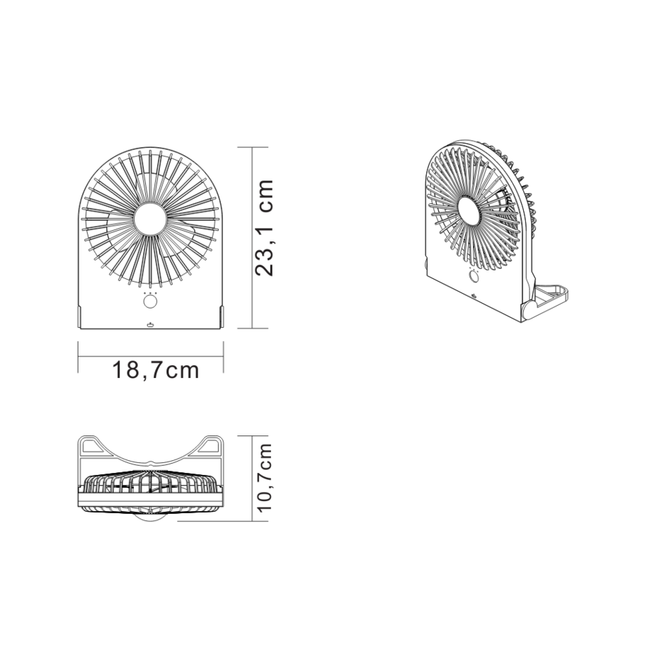 Ventilateur de table portable - Breezy