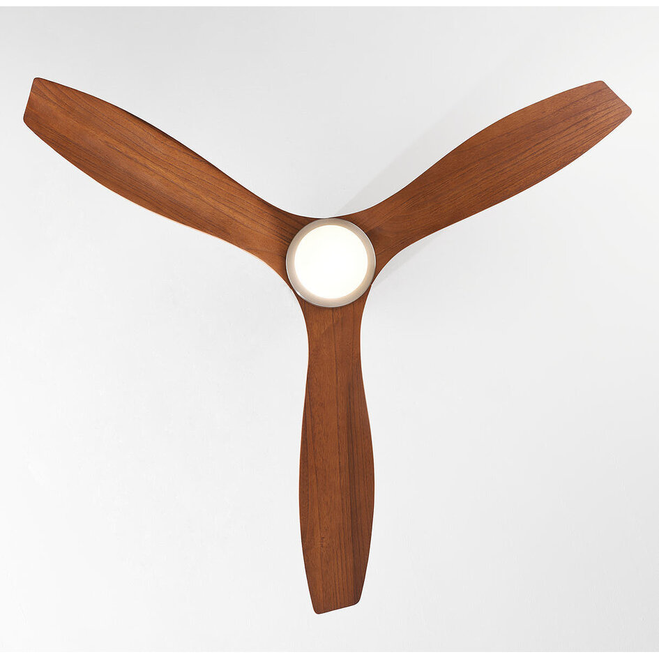 Ventilateur de plafond avec pales en érable et LED dimmable - Linnu