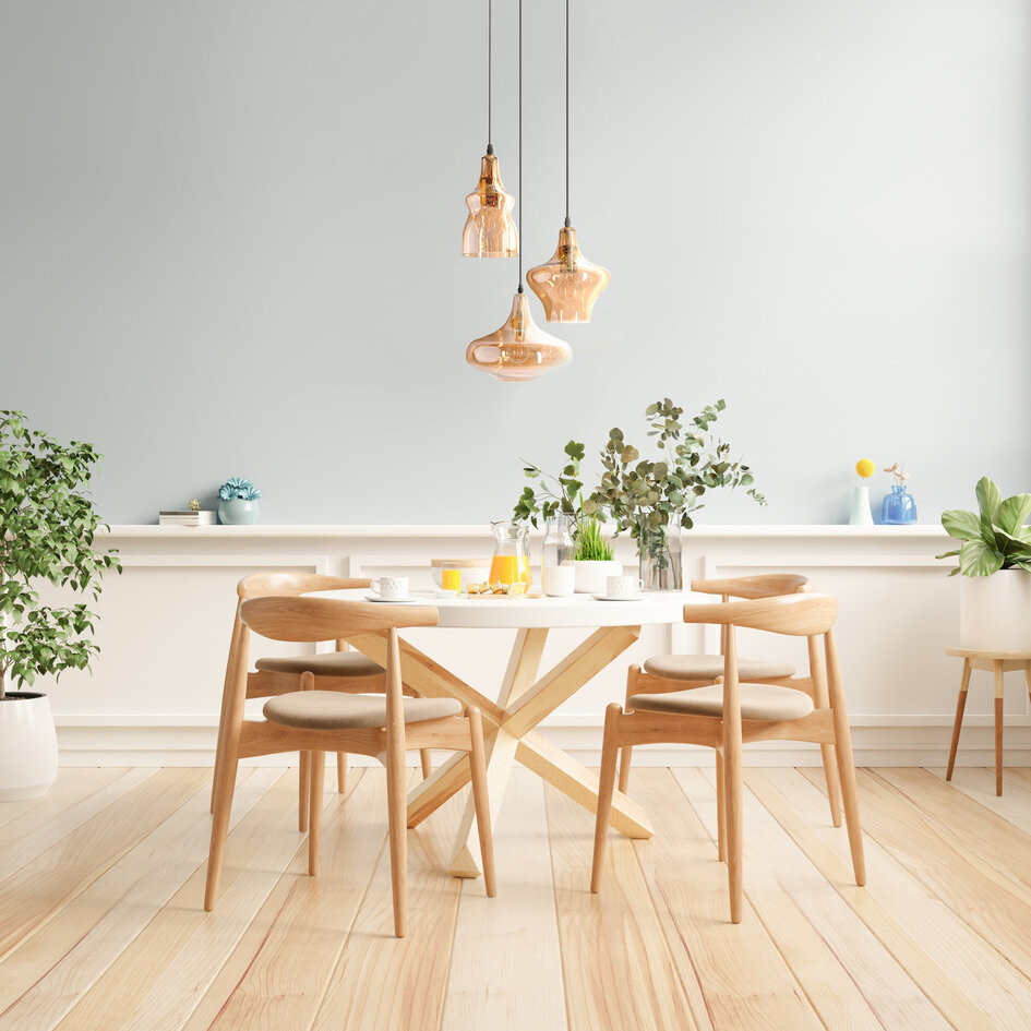 2ème chance : Lampe suspendue industrielle avec verre ambré 3 lumières - Trinidad