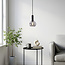 Lampe suspendue Inara avec verre fumé, 1 lumière - noir