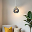 Lampe suspendue à 1 lumière Lyana - Verre fumé