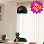 2ème chance : Lampe suspendue ronde moderne noire avec or - Goldy