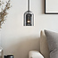 Lampe suspendue Topel en forme de cloche - verre fumé