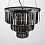 Lampe suspendue de luxe noire - Crystal