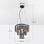 Lampe suspendue de luxe noire - Crystal