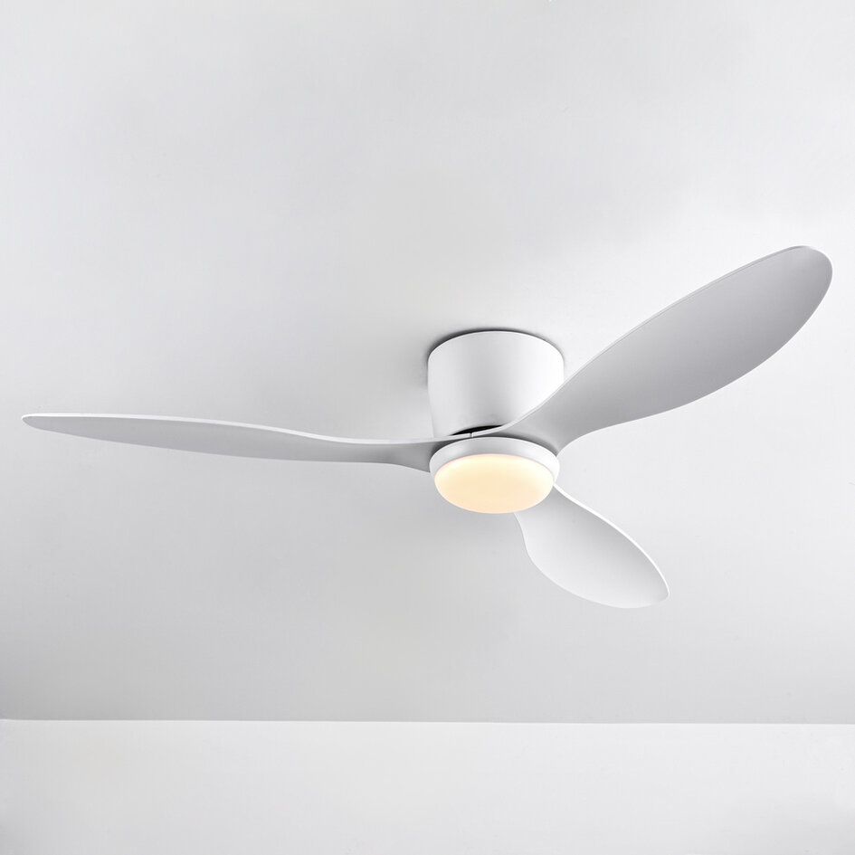 Ventilateur de plafond été/hiver Circo blanc avec température de couleur réglable