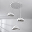 Lampe suspendue 3 lumières Wabi Sabi effet pierre blanche - Sora