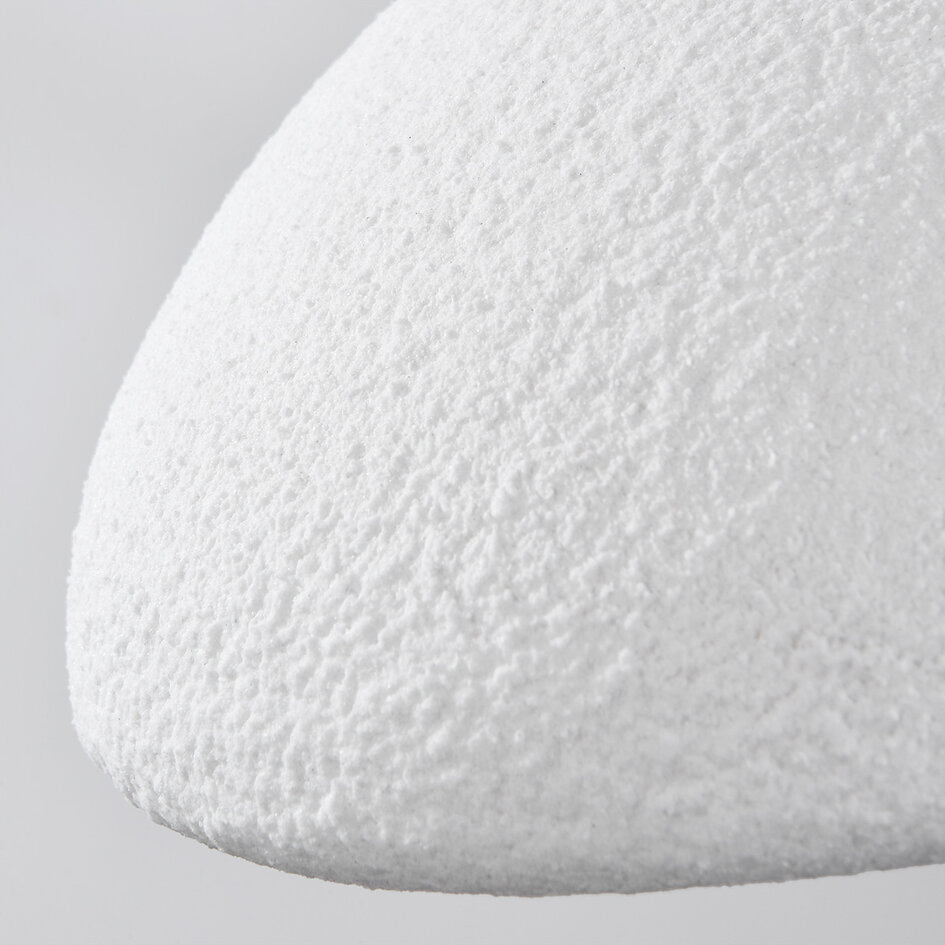 Lampe suspendue 3 lumières Wabi Sabi effet pierre blanche - Sora