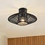 Lampe d'extérieur Woven en corde tressée noire, IP54