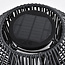 Lampe solaire de table avec corde tressée et 3 positions de réglage noir - Wovra