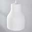 Lampe suspendue minimaliste Haru Ø18 cm dans le style Wabi Sabi - motif en pierre blanche