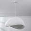 Lampe suspendue Wabi Sabi Cemento effet pierre blanche - 80 x 64 cm