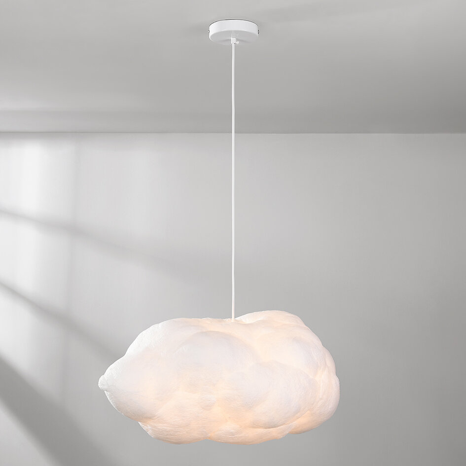 Lampe suspendue blanche en forme de nuage Kumo 60 cm - lampe nuage