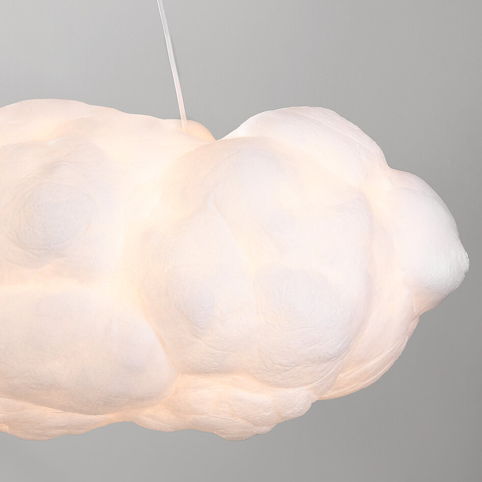 Lampe suspendue blanche en forme de nuage Kumo 90 cm - lampe nuage