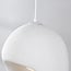 Suspension Wabi Sabi Hana avec effet pierre blanche - Ø28 x 50 cm