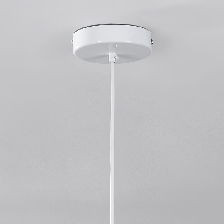 Lampe suspendue Wabi Sabi Hana avec effet pierre blanche - Ø28 x 50 cm