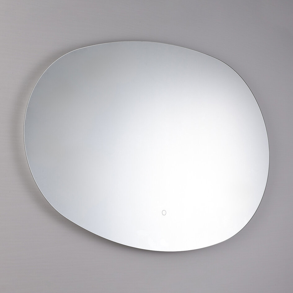 Miroir de salle de bains Shina avec LED dimmables, capteur tactile, couleurs réglables et miroir chauffant