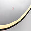 Miroir de salle de bain avec éclairage Radi Ø60 cm - LEDs dimmables avec capteur tactile, couleurs réglables et miroir chauffant
