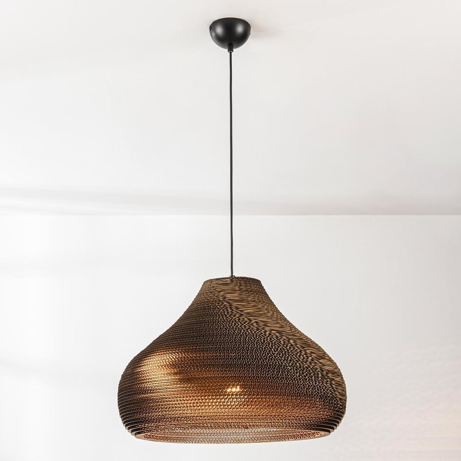 Lampe suspendue en carton Ø50 cm - Veela
