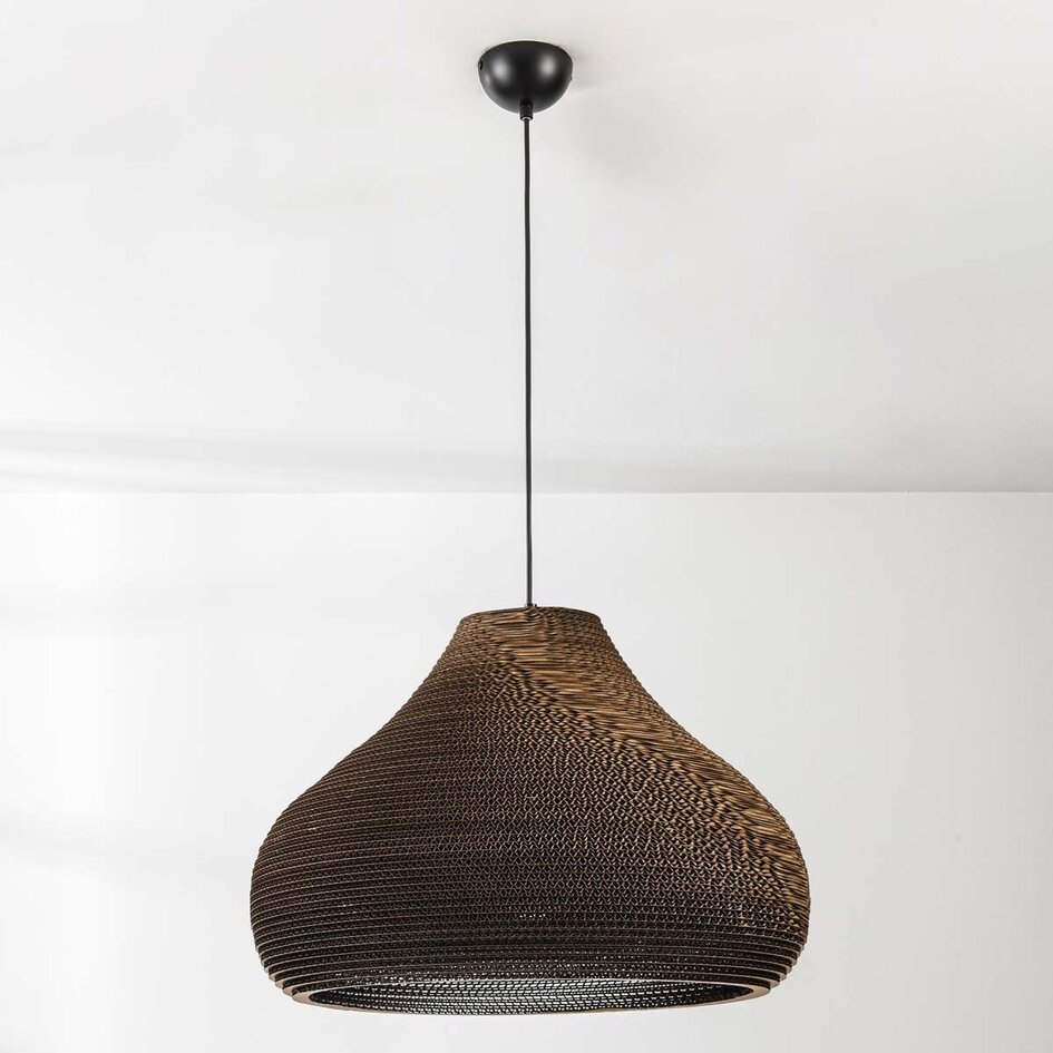 Lampe suspendue en carton Ø60 cm - Veela