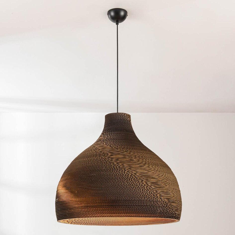 Lampe suspendue en carton Soluna - Ø50 cm