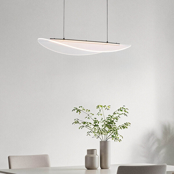 Lampe suspendue design Flectra avec LED à 3 niveaux de gradation et motif quadrillé - noir