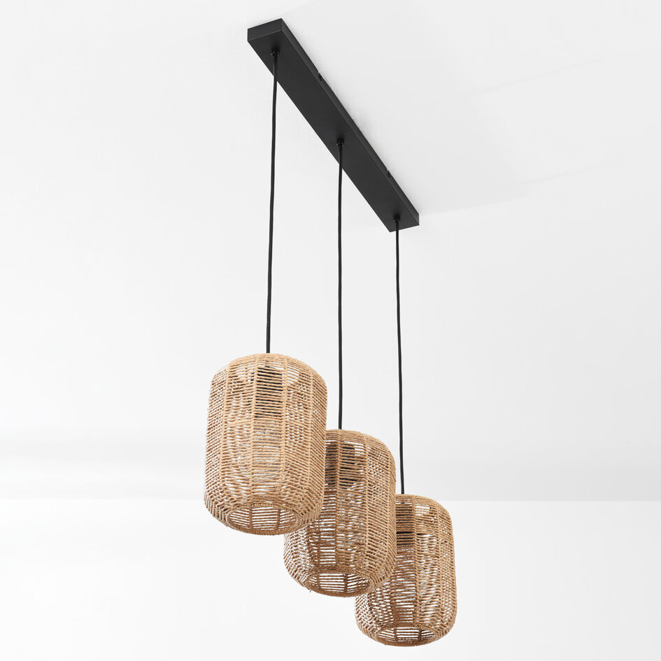 Suspension Japandi Terre 3-light