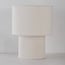 Lampe à poser Tavolo avec abat-jour en velours - beige