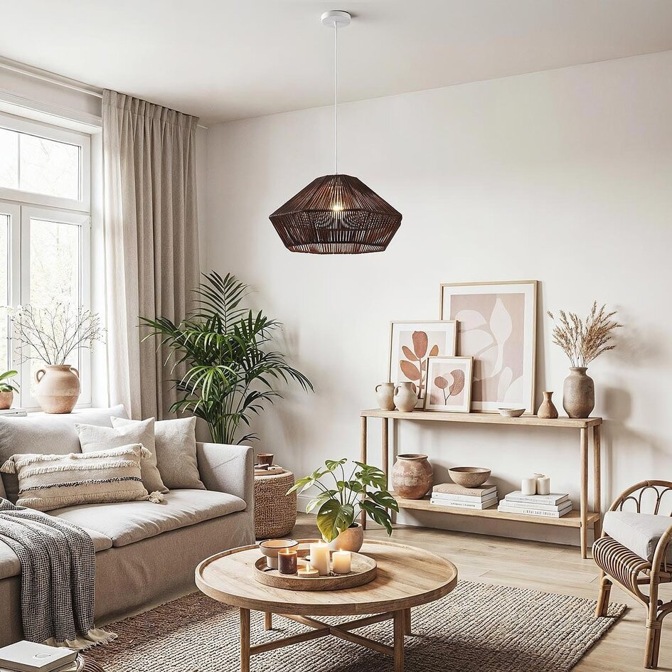 Lampe suspendue boho-chic Mizu