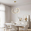 Lampe suspendue design Lunara avec LED intégrées à 3 niveaux de gradation - or