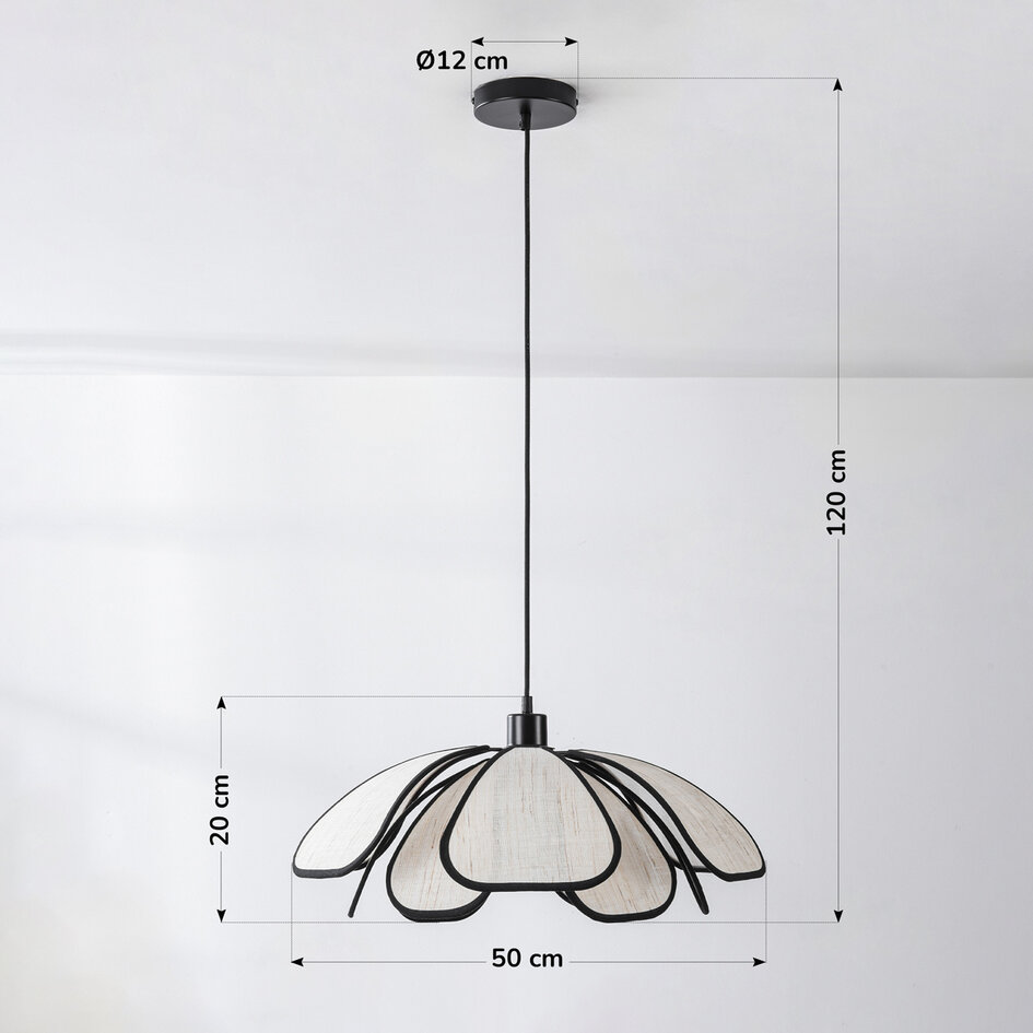 Lampe suspendue moderne à 1 lumière - Petal