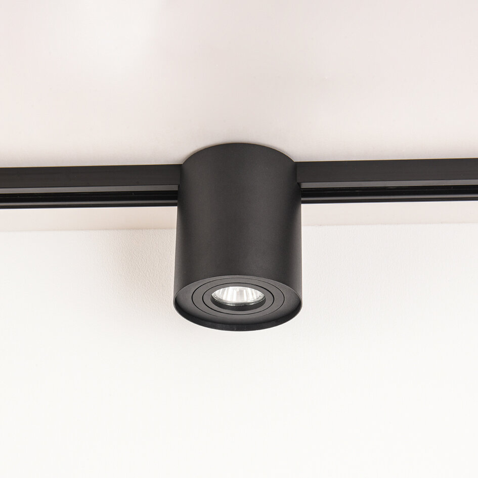 Projecteur sur rail monophasé Zylo - noir