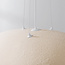 Lampe suspendue Wabi Sabi Numa 105 x 33 cm - beige sable