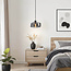Suspension Shade - noir et verre fumé
