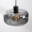 Suspension Shade - noir et verre fumé